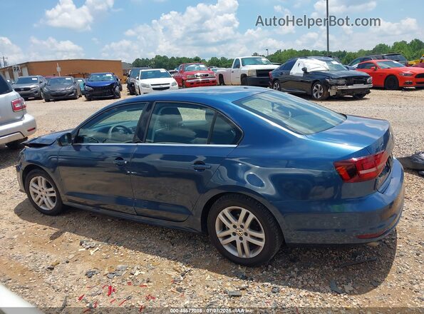 3VW2B7AJ4HM206950 2017 VOLKSWAGEN JETTA Dark Blue Вид задней части салона
