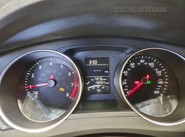 3VW2B7AJ4HM322116 2017 VOLKSWAGEN JETTA Black Instrument cluster view