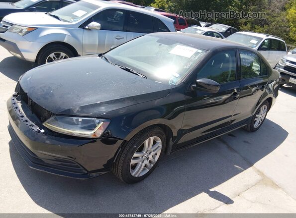 3VW2B7AJ4JM234639 2018 VOLKSWAGEN JETTA Black Przód lewy