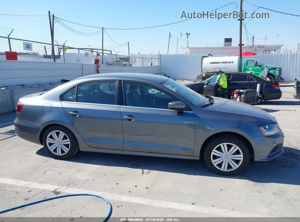 3VW2B7AJ6HM354453 2017 VOLKSWAGEN JETTA Gray Вид задньої частини салону