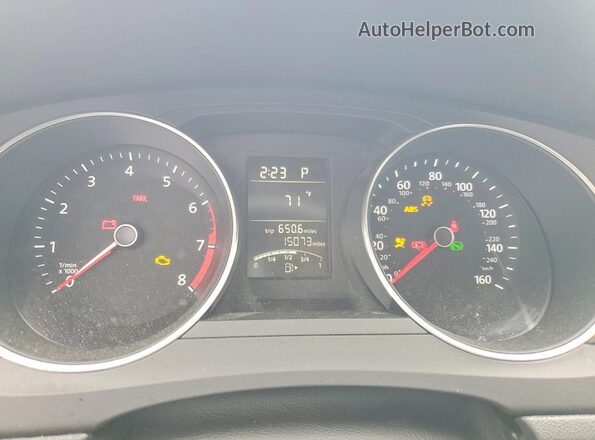 3VW2B7AJ6JM254083 2018 VOLKSWAGEN JETTA White Instrument cluster view