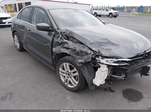 3VW2B7AJ7HM230143 2017 VOLKSWAGEN JETTA Серый Вид спереди