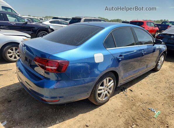 3VW2B7AJ7HM249968 2017 VOLKSWAGEN JETTA Blue Tył prawy