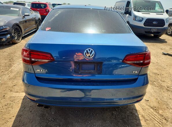3VW2B7AJ7HM249968 2017 VOLKSWAGEN JETTA Blue Widok z tyłu