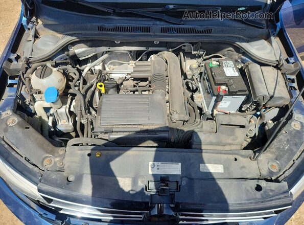 3VW2B7AJ7HM249968 2017 VOLKSWAGEN JETTA Blue Widok wnętrza z tyłu