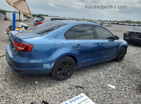 3VW2B7AJ7JM243545 2018 VOLKSWAGEN JETTA Blue Rear right