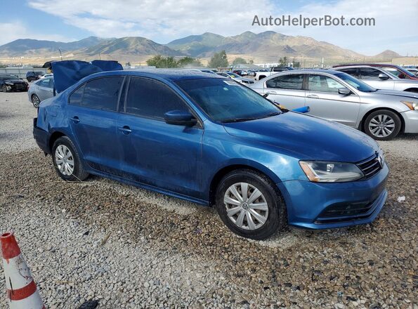 3VW2B7AJ9HM267484 2017 VOLKSWAGEN JETTA Blue Przód prawy