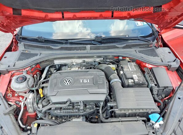 3VW2T7BU4NM003493 2022 VOLKSWAGEN JETTA Red Вид задньої частини салону