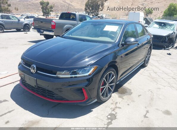 3VW2T7BU5SM066100 2025 VOLKSWAGEN JETTA Black Vista tres cuartos delantera izquierda