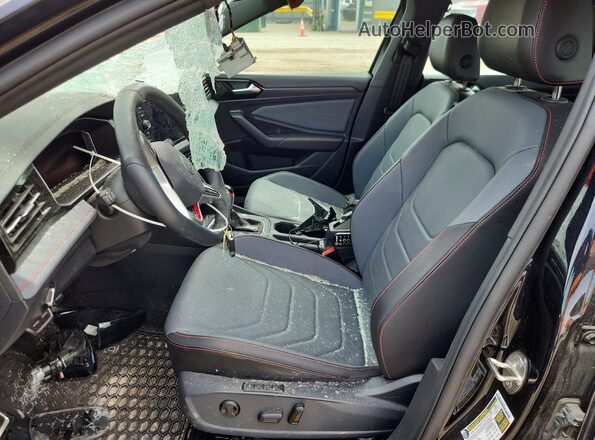 3VW2T7BU8SM087409 2025 VOLKSWAGEN JETTA Black Вид салону спереду