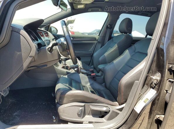 3VW447AU5HM071636 2017 VOLKSWAGEN GTI Black Widok wnętrza z przodu