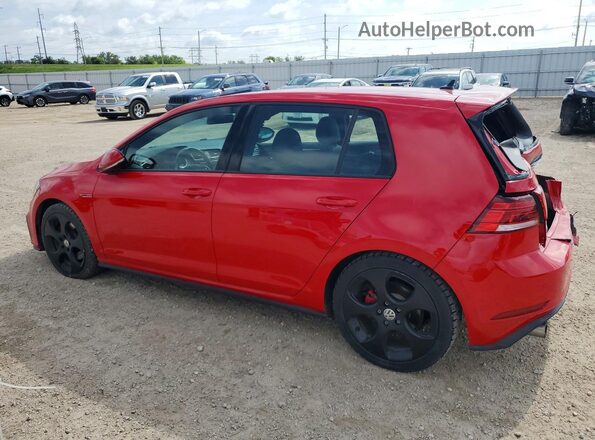 3VW447AU6JM293821 2018 VOLKSWAGEN GTI Красный Задняя левая четверть