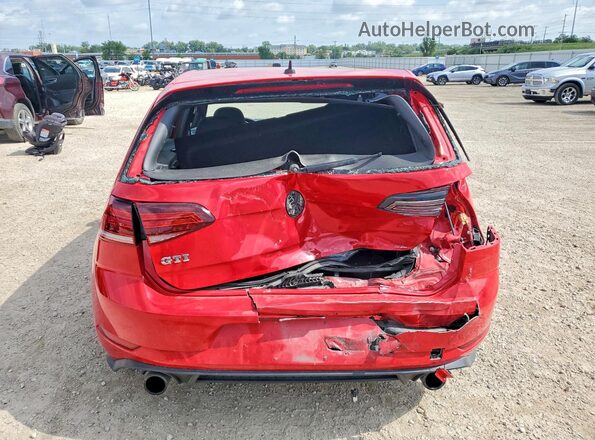 3VW447AU6JM293821 2018 VOLKSWAGEN GTI Красный Вид сзади