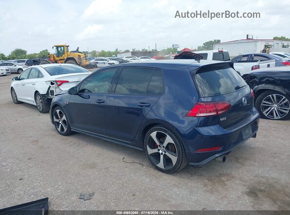 3VW447AU7JM296985 2018 VOLKSWAGEN GOLF Blue Задня ліва чверть