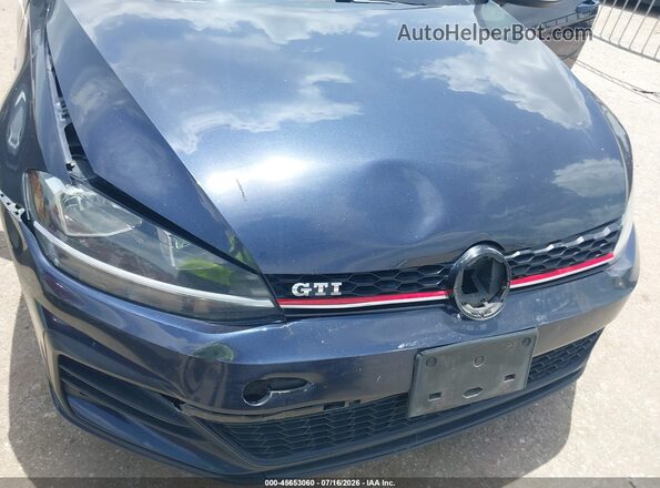 3VW447AU7JM296985 2018 VOLKSWAGEN GOLF Blue Вид спереду