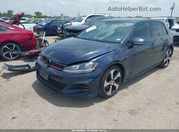 3VW447AU7JM296985 2018 VOLKSWAGEN GOLF Blue Передня ліва чверть