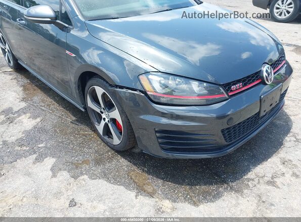 3VW447AU8HM021507 2017 VOLKSWAGEN GOLF Серый Вид спереди