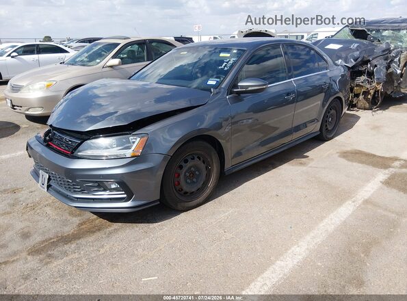 3VW4T7AJ0HM331241 2017 VOLKSWAGEN JETTA Серый Передняя левая четверть
