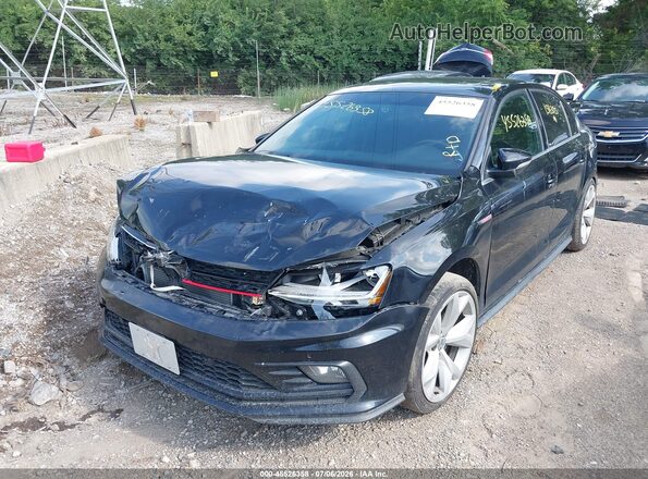 3VW4T7AJ1HM286505 2017 VOLKSWAGEN JETTA Black წინა მარცხენა ხედი სამი მეოთხედიდან