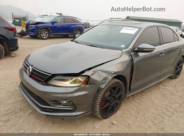 3VW4T7AJ4HM291343 2017 VOLKSWAGEN JETTA Gray Front view