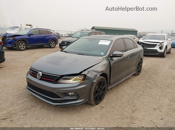 3VW4T7AJ4HM291343 2017 VOLKSWAGEN JETTA Gray Front left