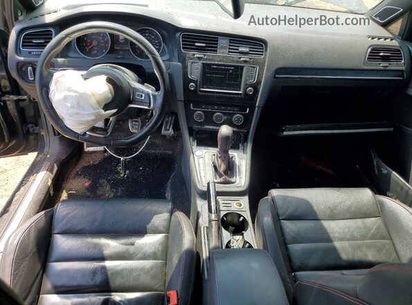 3VW4T7AU0GM003617 2016 VOLKSWAGEN GTI Black Առջևի վահանակի տեսք