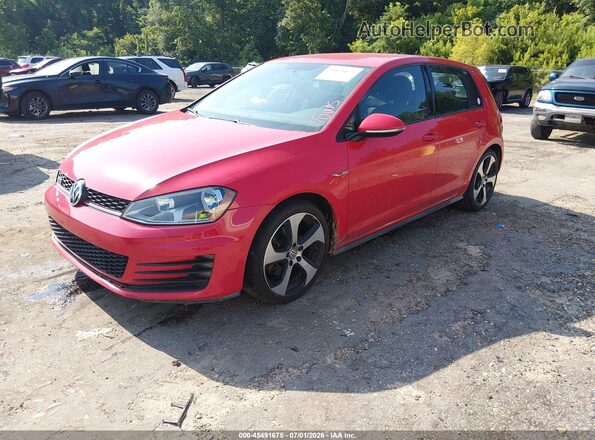 3VW4T7AU1HM014157 2017 VOLKSWAGEN GOLF Красный Передняя левая четверть