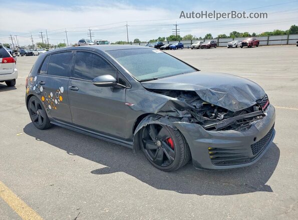 3VW4T7AU7HM074332 2017 VOLKSWAGEN GTI Charcoal წინა მარჯვენა