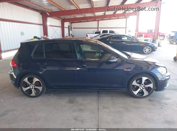 3VW4T7AUXGM035183 2016 VOLKSWAGEN GOLF Dark Blue Rear interior view