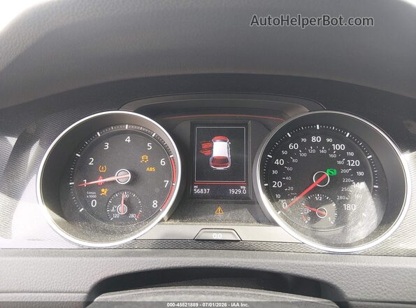 3VW4T7AUXHM047464 2017 VOLKSWAGEN GOLF Синий Вид задних сидений