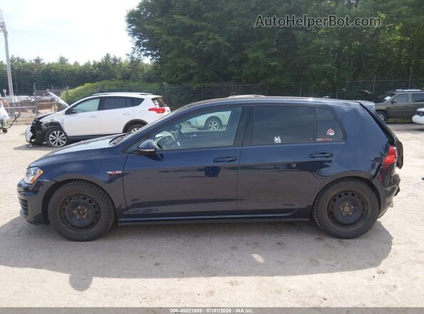 3VW4T7AUXHM047464 2017 VOLKSWAGEN GOLF Синий Вид задней части салона