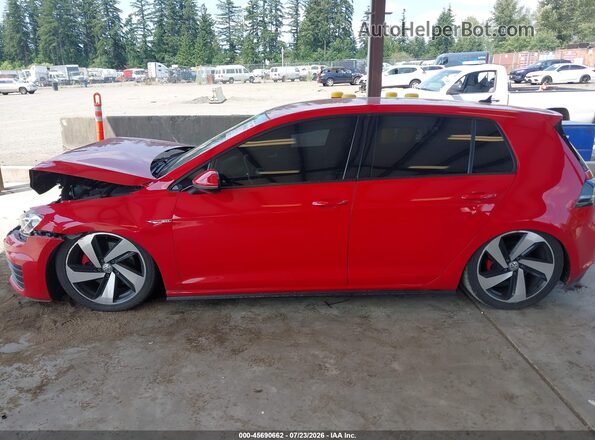 3VW4T7AUXHM076155 2017 VOLKSWAGEN GOLF Red 