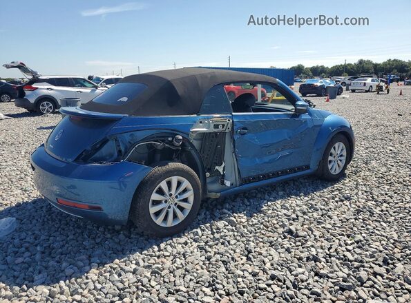 3VW517AT2HM816430 2017 VOLKSWAGEN BEETLE Blue Задня права чверть
