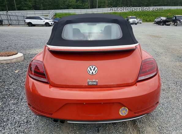 3VW517AT2HM823149 2017 VOLKSWAGEN BEETLE Orange Widok z tyłu