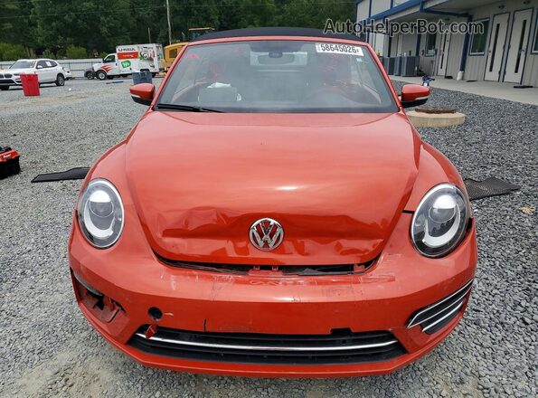 3VW517AT2HM823149 2017 VOLKSWAGEN BEETLE Orange Widok z przodu