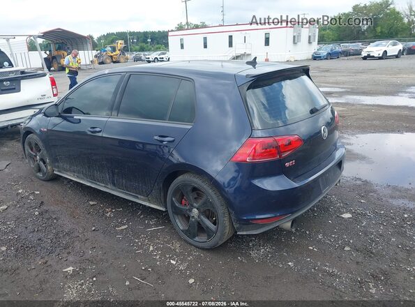 3VW547AU2HM033706 2017 VOLKSWAGEN GOLF Blue Tył lewy
