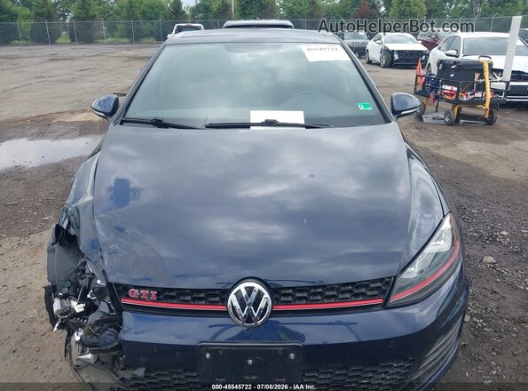 3VW547AU2HM033706 2017 VOLKSWAGEN GOLF Blue Widok zestawu wskaźników