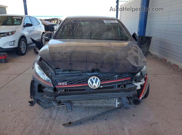 3VW547AU6HM060293 2017 VOLKSWAGEN GTI Blue Front view