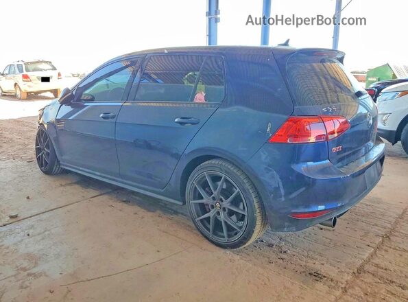 3VW547AU6HM060293 2017 VOLKSWAGEN GTI Blue Rear left