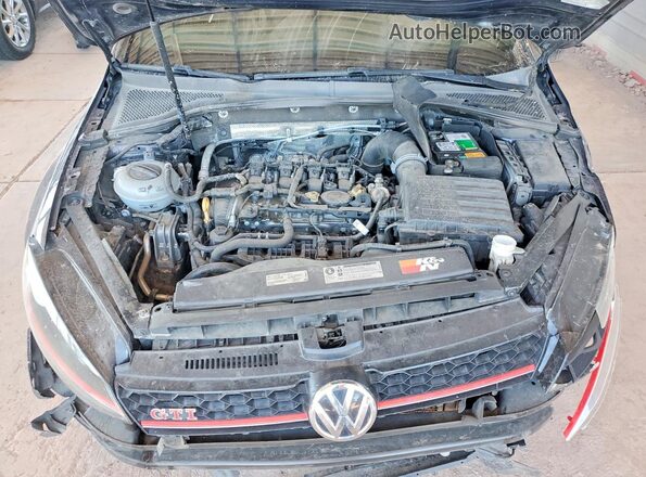 3VW547AU6HM060293 2017 VOLKSWAGEN GTI Blue Rear interior view