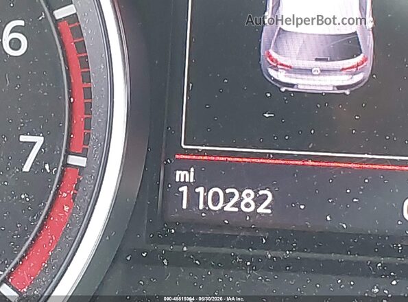 3VW547AU7HM013287 2017 VOLKSWAGEN GOLF White Instrument cluster view