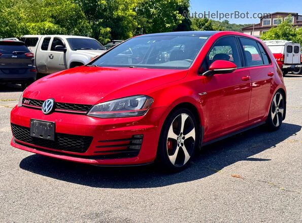 3VW547AU8HM004968 2017 VOLKSWAGEN GTI Red Trasero izquierdo
