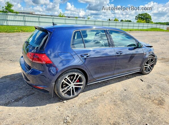 3VW547AU9HM022427 2017 VOLKSWAGEN GTI Blue Trasero derecho