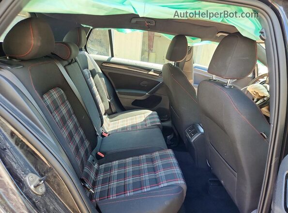 3VW547AU9HM022721 2017 VOLKSWAGEN GTI Black Rear seats view