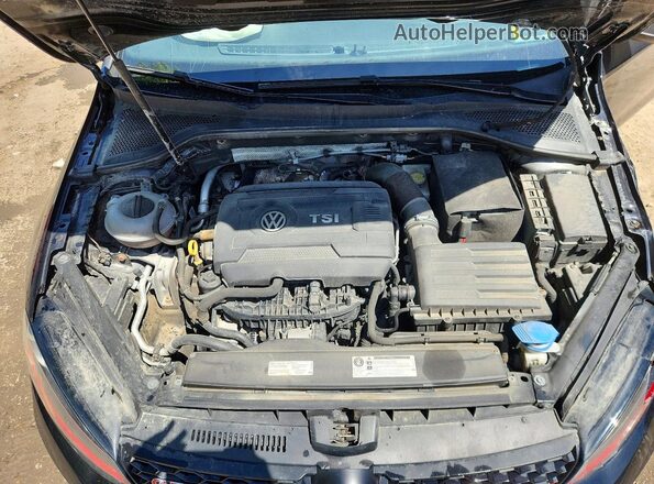 3VW547AU9HM022721 2017 VOLKSWAGEN GTI Black Rear interior view