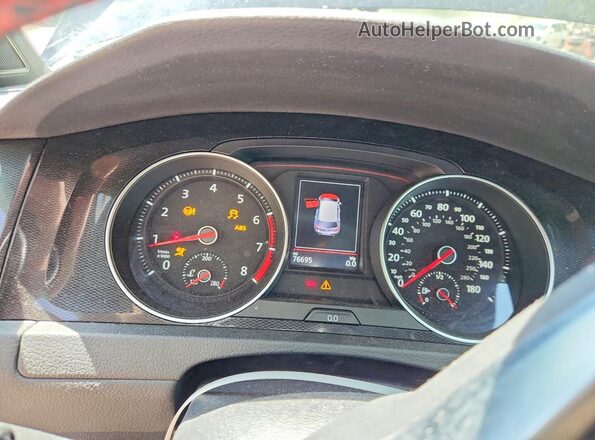 3VW547AU9HM022721 2017 VOLKSWAGEN GTI Black Instrument cluster view