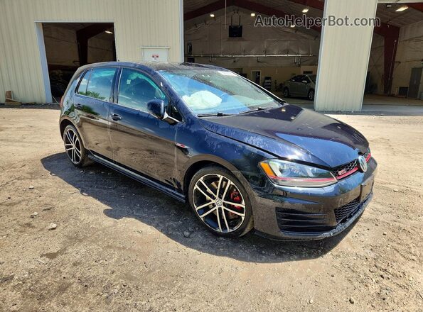 3VW547AU9HM022721 2017 VOLKSWAGEN GTI Black Front right