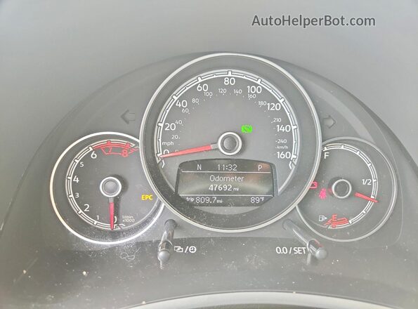3VW5DAAT1KM507981 2019 VOLKSWAGEN BEETLE Black Widok zestawu wskaźników