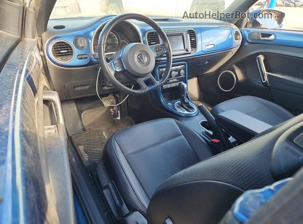 3VW5DAAT2KM500957 2019 VOLKSWAGEN BEETLE Blue წინა პანელის ხედი