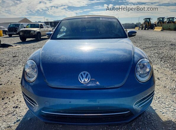 3VW5DAAT2KM500957 2019 VOLKSWAGEN BEETLE Blue წინა ხედი